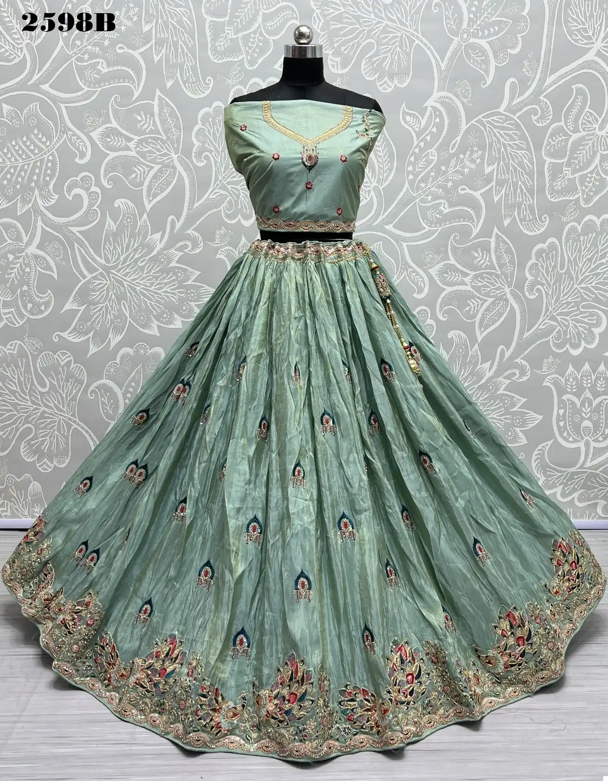 Anjani Art 2598 Dolla Silk Wholesale Lehenga Choli Catalog — Wholesale Lehenga, MPA wholesale from Surat - Gallery Image 7