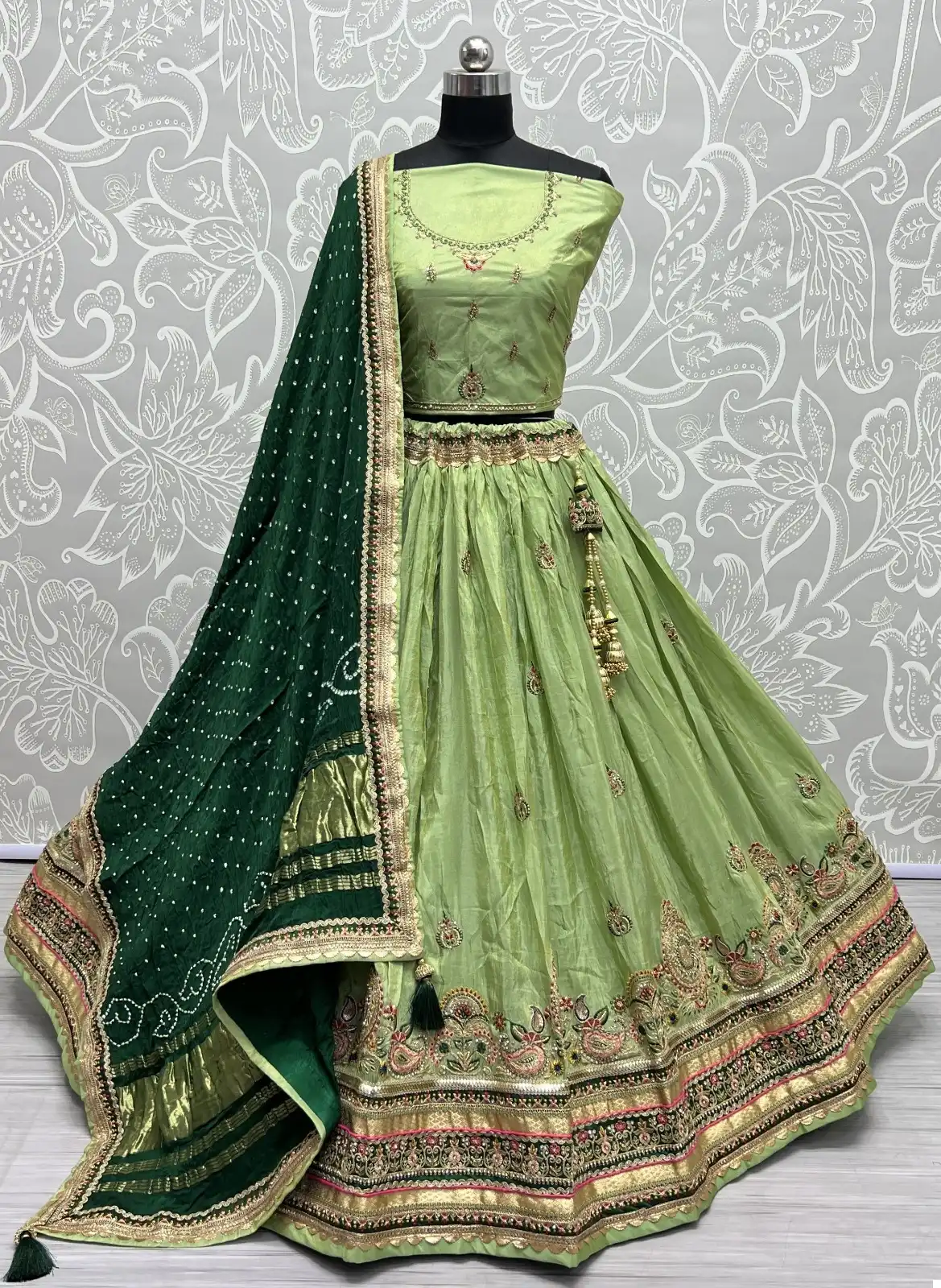 Anjani Art 2599 Dolla Silk Wholesale Lehenga Choli Catalog — Wholesale Lehenga, MPA wholesale from Surat - Gallery Image 7