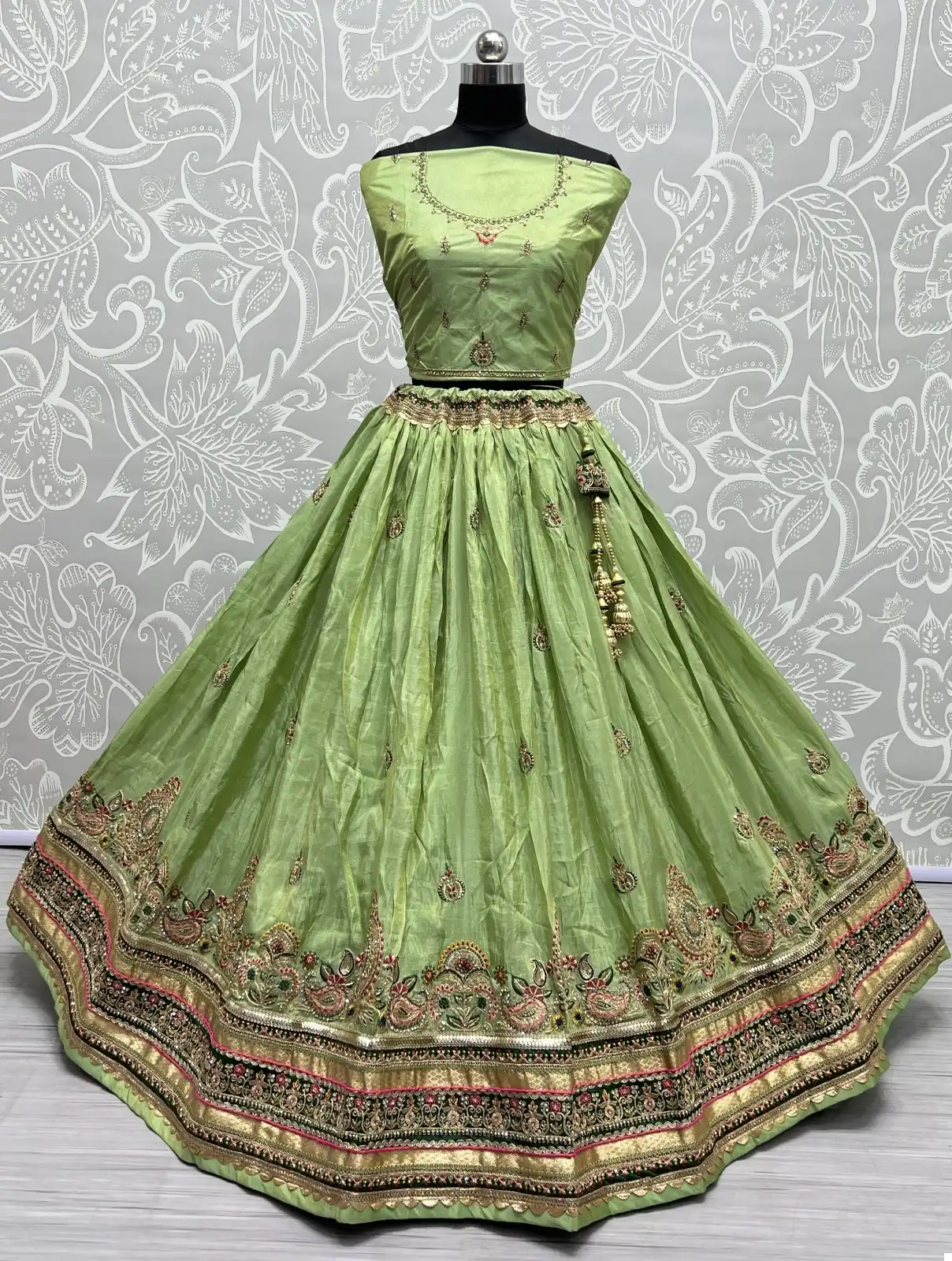 Anjani Art 2599 Dolla Silk Wholesale Lehenga Choli Catalog — Wholesale Lehenga, MPA wholesale from Surat - Gallery Image 8
