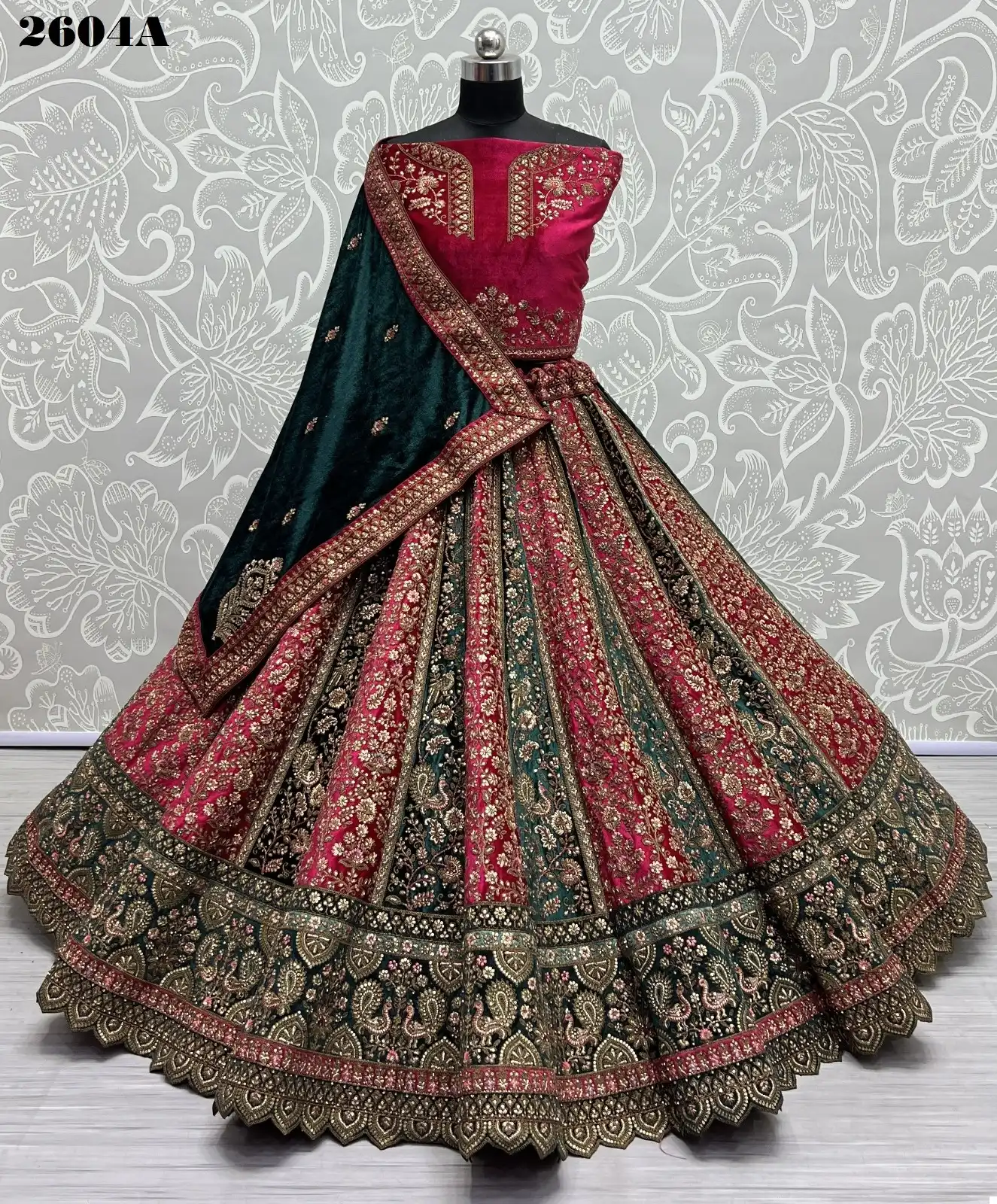 Anjani Art 2604 Velvet Wholesale Bridal Lehenga Choli Catalog — Wholesale Lehenga, MPA wholesale from Surat - Gallery Image 18