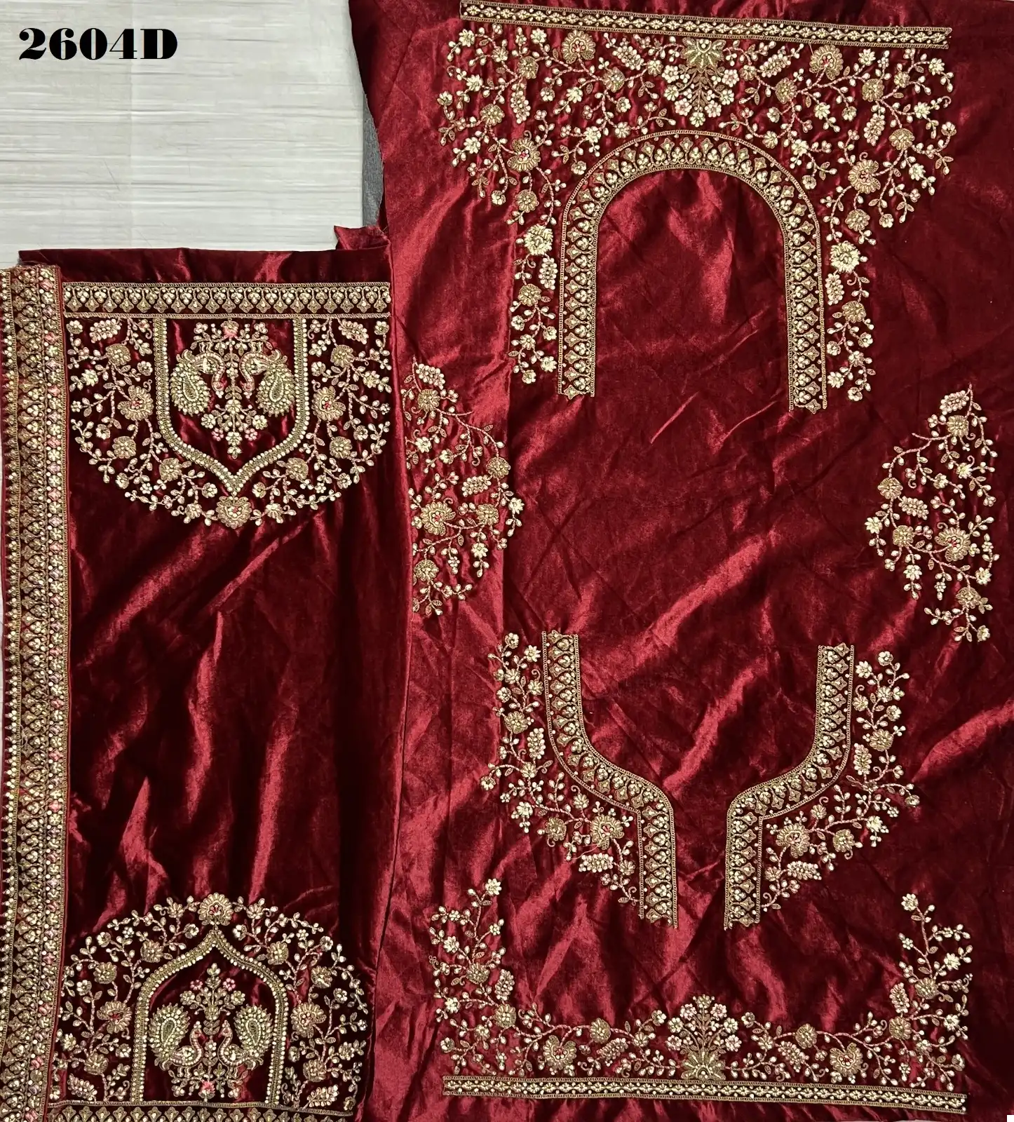 Anjani Art 2604 Velvet Wholesale Bridal Lehenga Choli Catalog — Wholesale Lehenga, MPA wholesale from Surat - Gallery Image 11