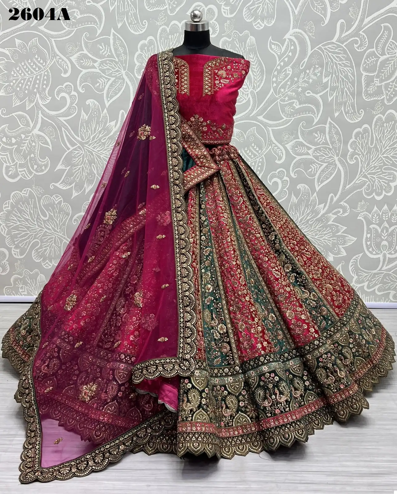 Anjani Art 2604 Velvet Wholesale Bridal Lehenga Choli Catalog — Wholesale Lehenga, MPA wholesale from Surat - Gallery Image 22