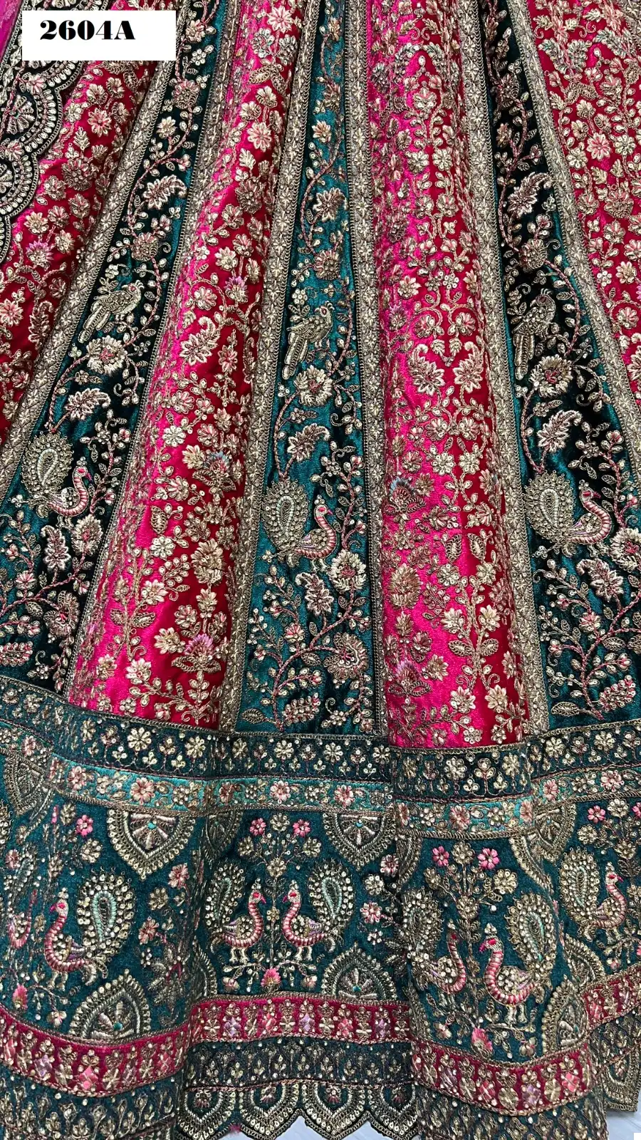 Anjani Art 2604 Velvet Wholesale Bridal Lehenga Choli Catalog — Wholesale Lehenga, MPA wholesale from Surat — view 23