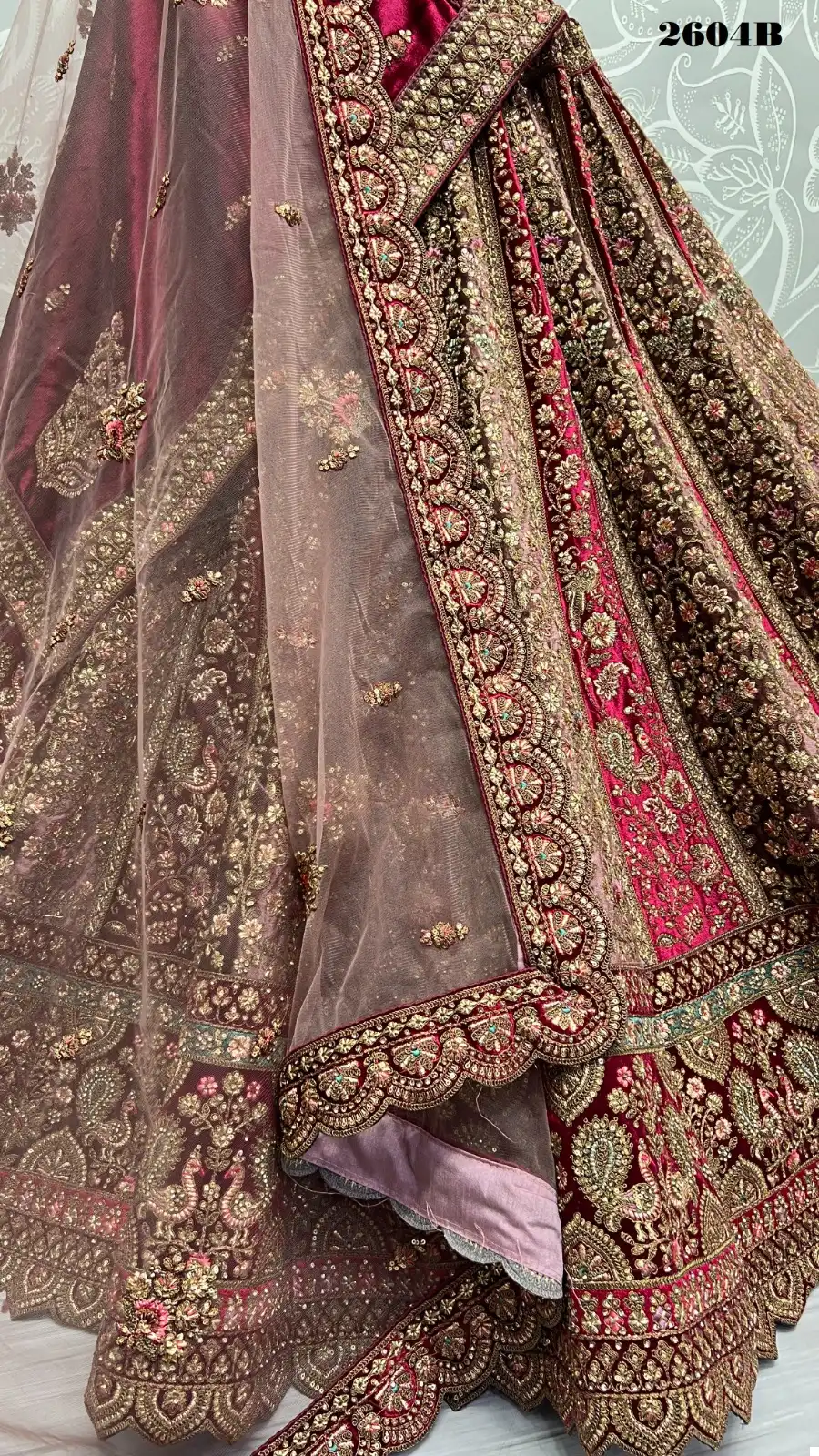 Anjani Art 2604 Velvet Wholesale Bridal Lehenga Choli Catalog — Wholesale Lehenga, MPA wholesale from Surat - Gallery Image 14