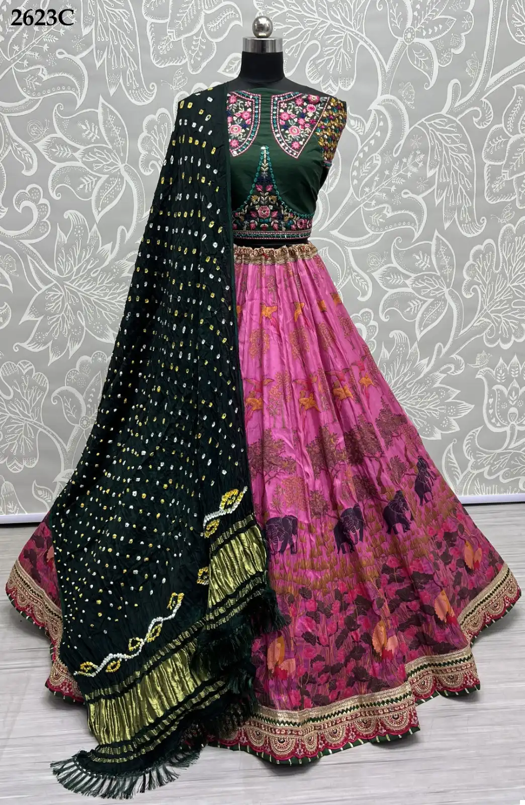 Anjani Art 2623 Pure Silk Wholesale Lehenga Catalog — Wholesale Lehenga, MPA wholesale from Surat — view 6