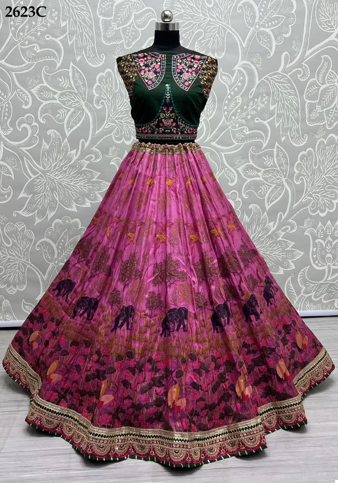 Anjani Art 2623 Pure Silk Wholesale Lehenga Catalog — Wholesale Lehenga, MPA wholesale from Surat — view 8