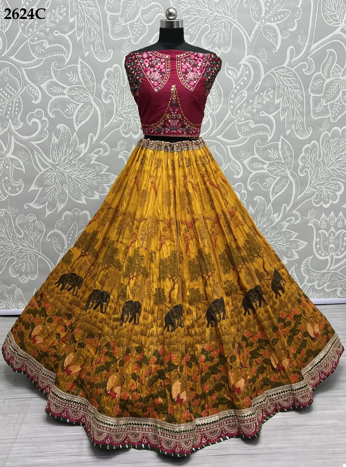 Anjani Art 2624 Pure Silk Wholesale Lehenga Catalog — Wholesale Lehenga, MPA wholesale from Surat — view 13