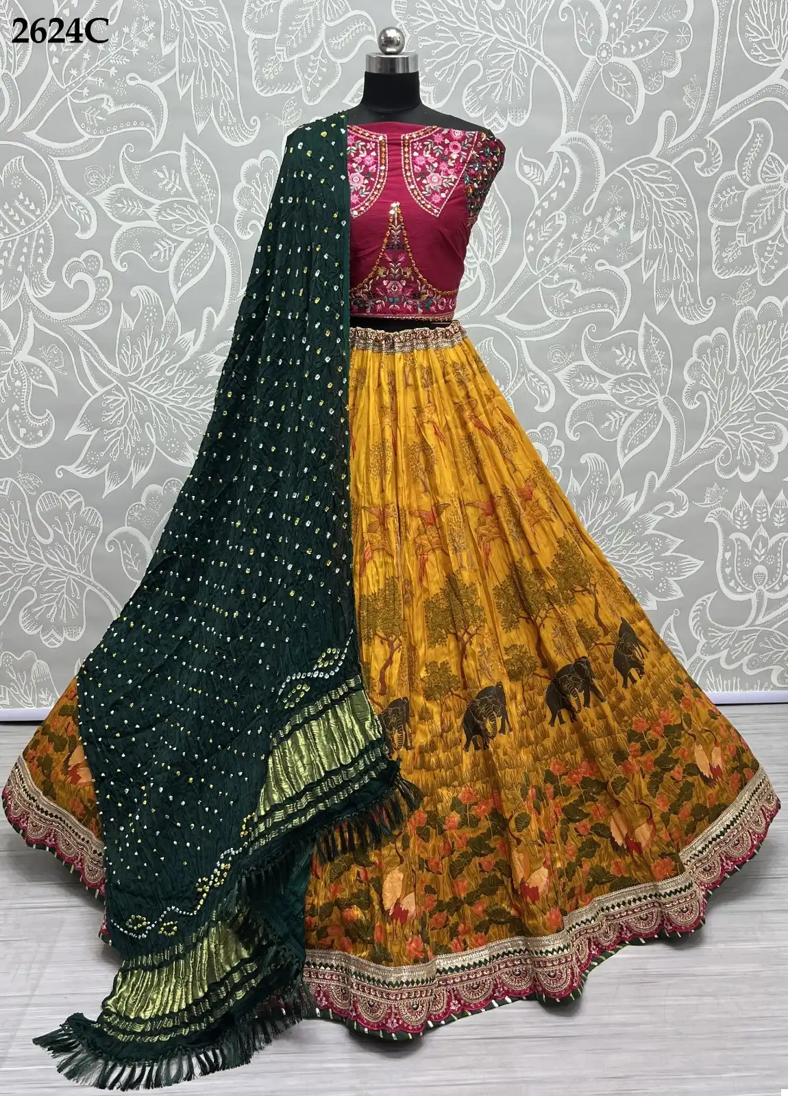 Anjani Art 2624 Pure Silk Wholesale Lehenga Catalog — Wholesale Lehenga, MPA wholesale from Surat — view 10