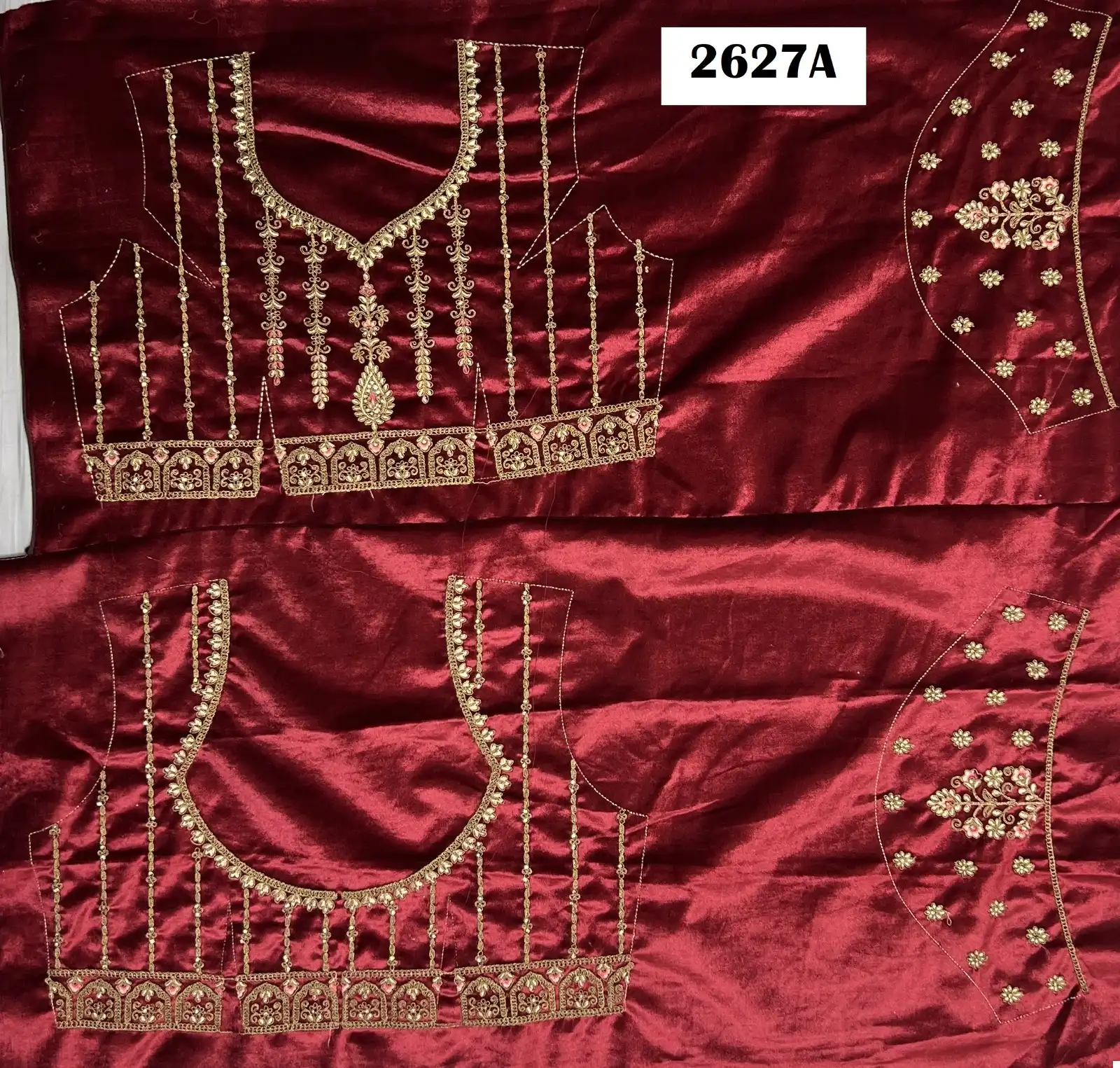 Anjani Art 2627 Velvet Wholesale Bridal Lehenga Choli Catalog - Image 7