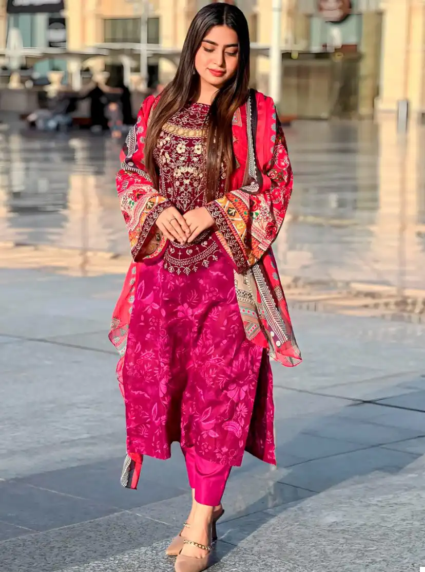 Taj Creations Design No: 455 & 456 Pure Cotton Print Wholesale Pakistani Salwar Suit Catalog