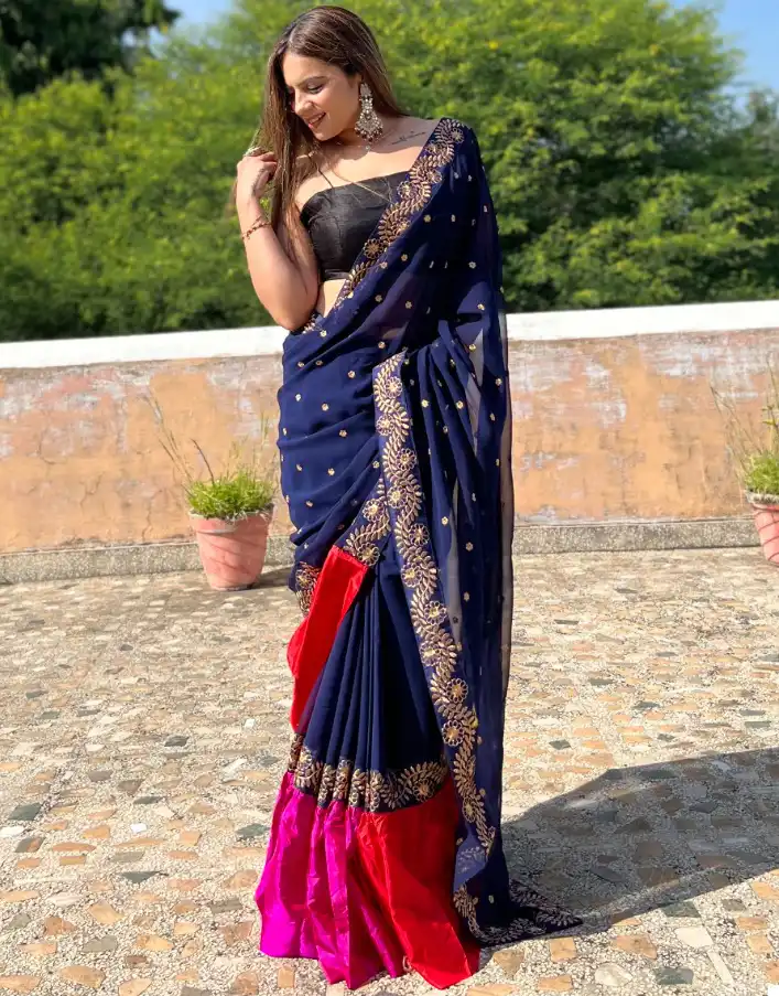 Vardan Ethnic D. No 612 Georgette Wholesale Fancy Sarees