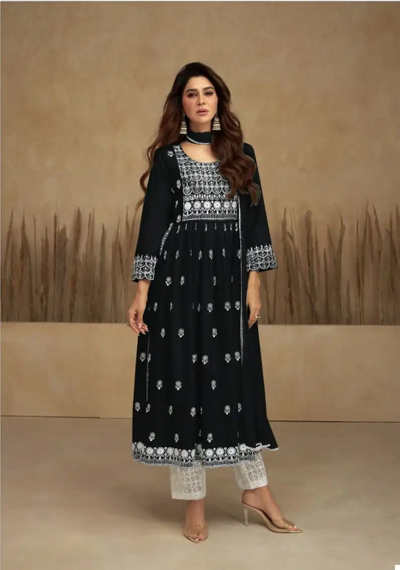 Vamika Aadhira Vol 7 Gold Pure Rayon Viscose Wholesale Designer Readymade Salwar Suit Catalog — Wholesale Salwar Suits, MPA wholesale from Surat - Gallery Image 2