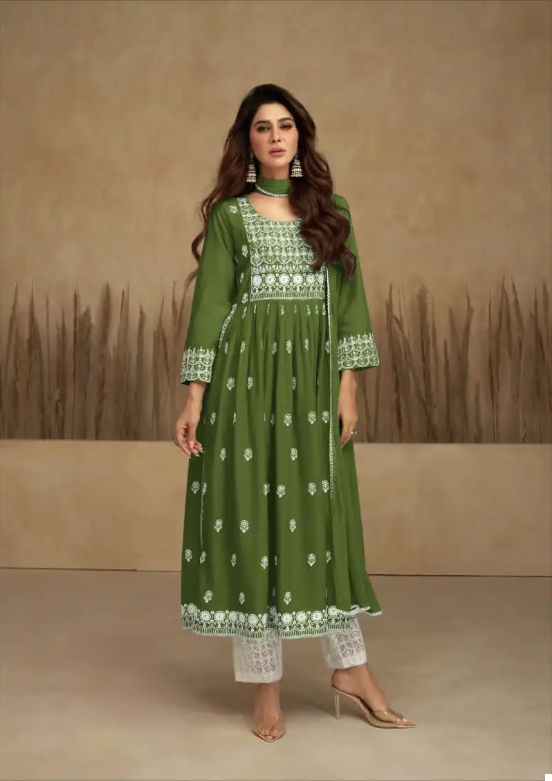 Vamika Aadhira Vol 7 Gold Pure Rayon Viscose Wholesale Designer Readymade Salwar Suit Catalog — Wholesale Salwar Suits, MPA wholesale from Surat - Gallery Image 4