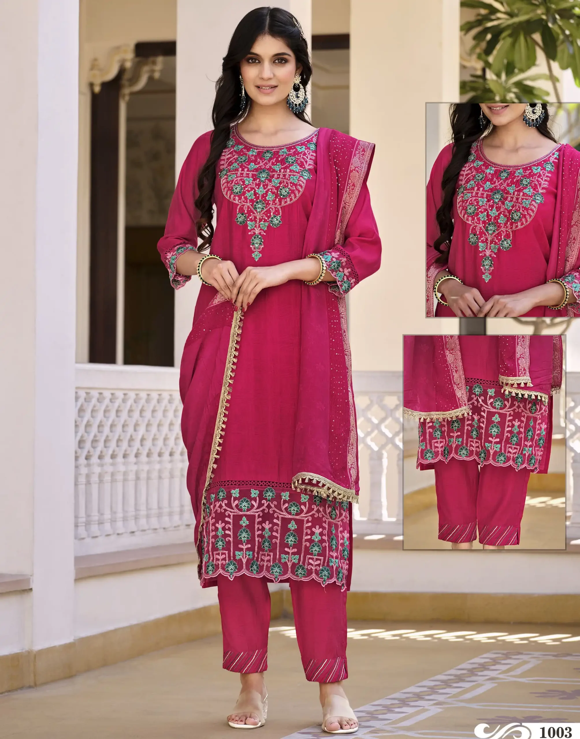Karissa Afreen Viscose Silk Wholesale Designer Readymade Salwar Suit Catalog — Wholesale Salwar Suits, Karissa wholesale from Surat — view 1