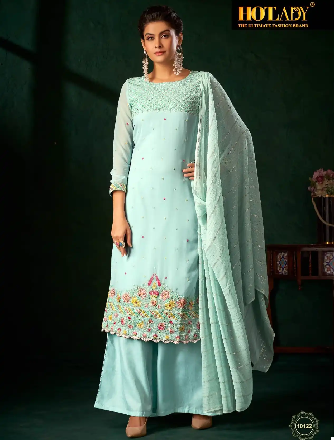 Hotlady Alankaar Vol 4 Pure Viscose Georgette Wholesale Heavy Designer Suits Catalog