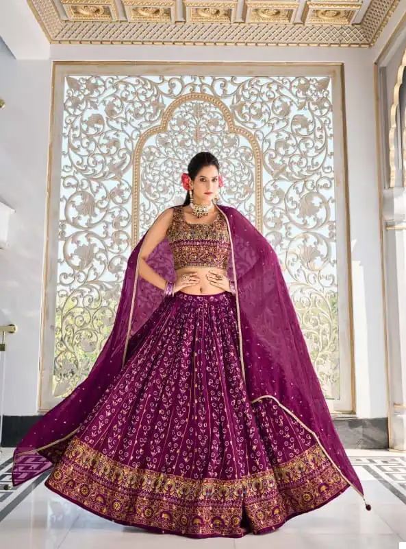 Virasat Ananya Heavy Pure Maslin Wholesale Readymade Lehenga Choli Catalog - Image 4