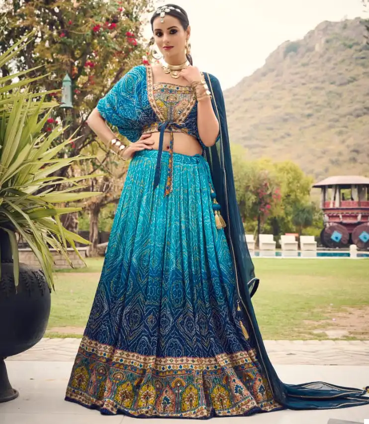 Virasat Arunima Heavy Pure Chinon Wholesale Readymade Lehenga Catalog — Wholesale Lehenga, MPA wholesale from Surat — view 1
