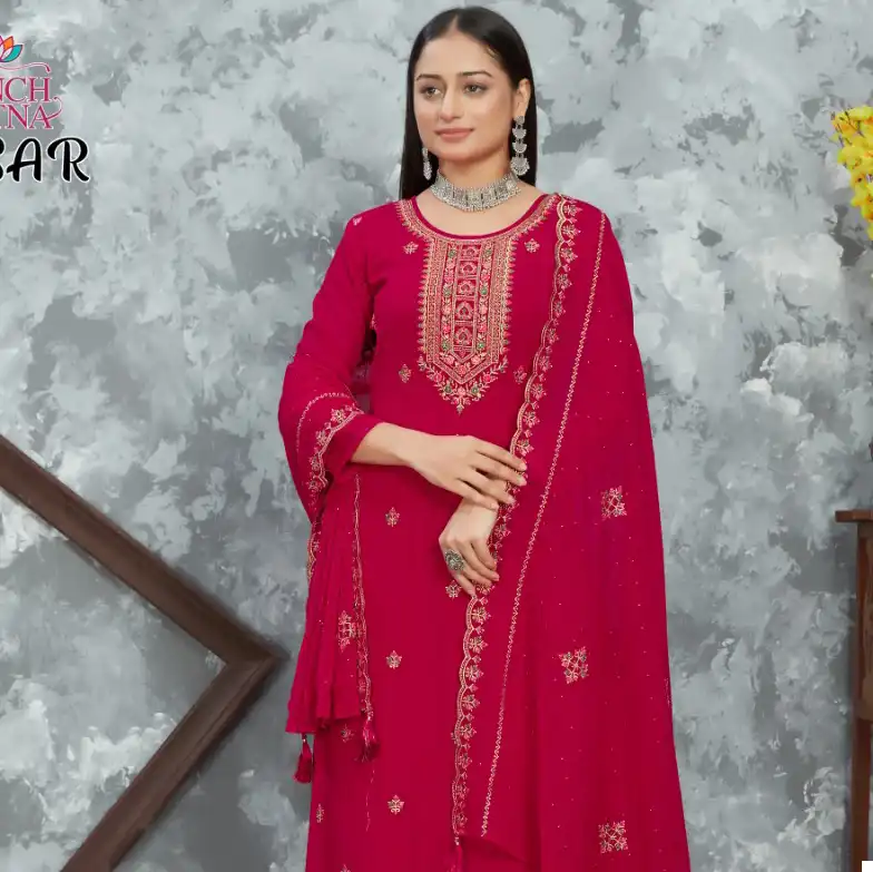 Panch Ratna Avsar Pure Sparkle Simar Silk Wholesale Salwar Suit Catalog