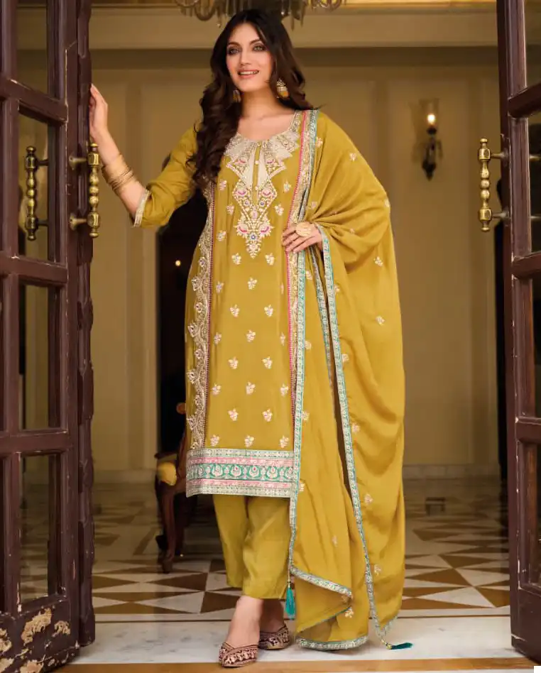 Eba Ayat Heavy Chinon Wholesale Designer Suits Catalog — Wholesale Salwar Suits, Eba Lifestyle wholesale from Surat — view 1