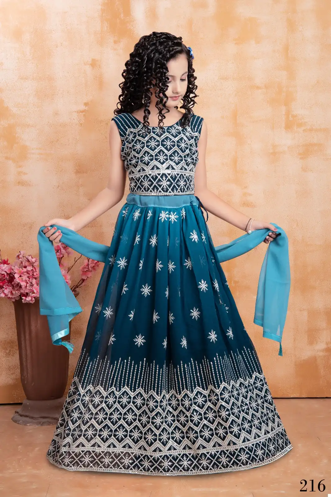 Alka Aaradhna Vol 27 Georgette Wholesale Kid's Wear Lehenga Catalog — Wholesale Lehenga, MPA wholesale from Surat - Gallery Image 3