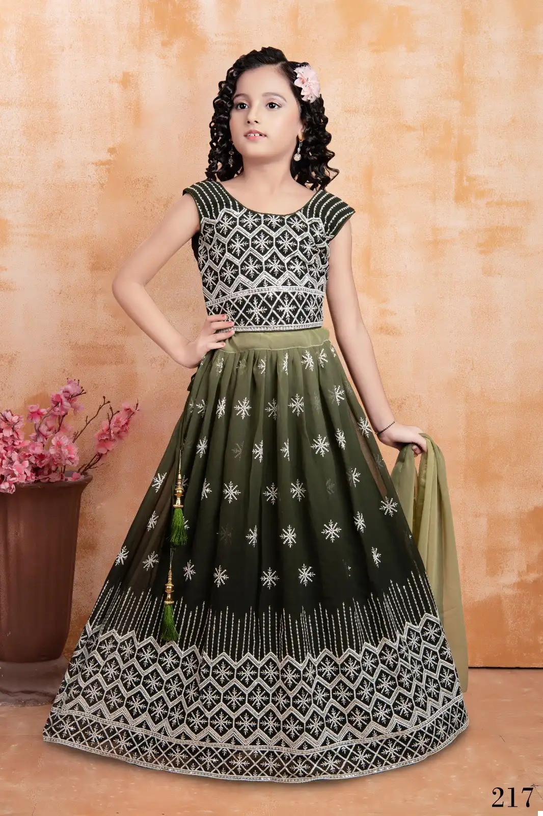 Alka Aaradhna Vol 27 Georgette Wholesale Kid's Wear Lehenga Catalog — Wholesale Lehenga, MPA wholesale from Surat - Gallery Image 2