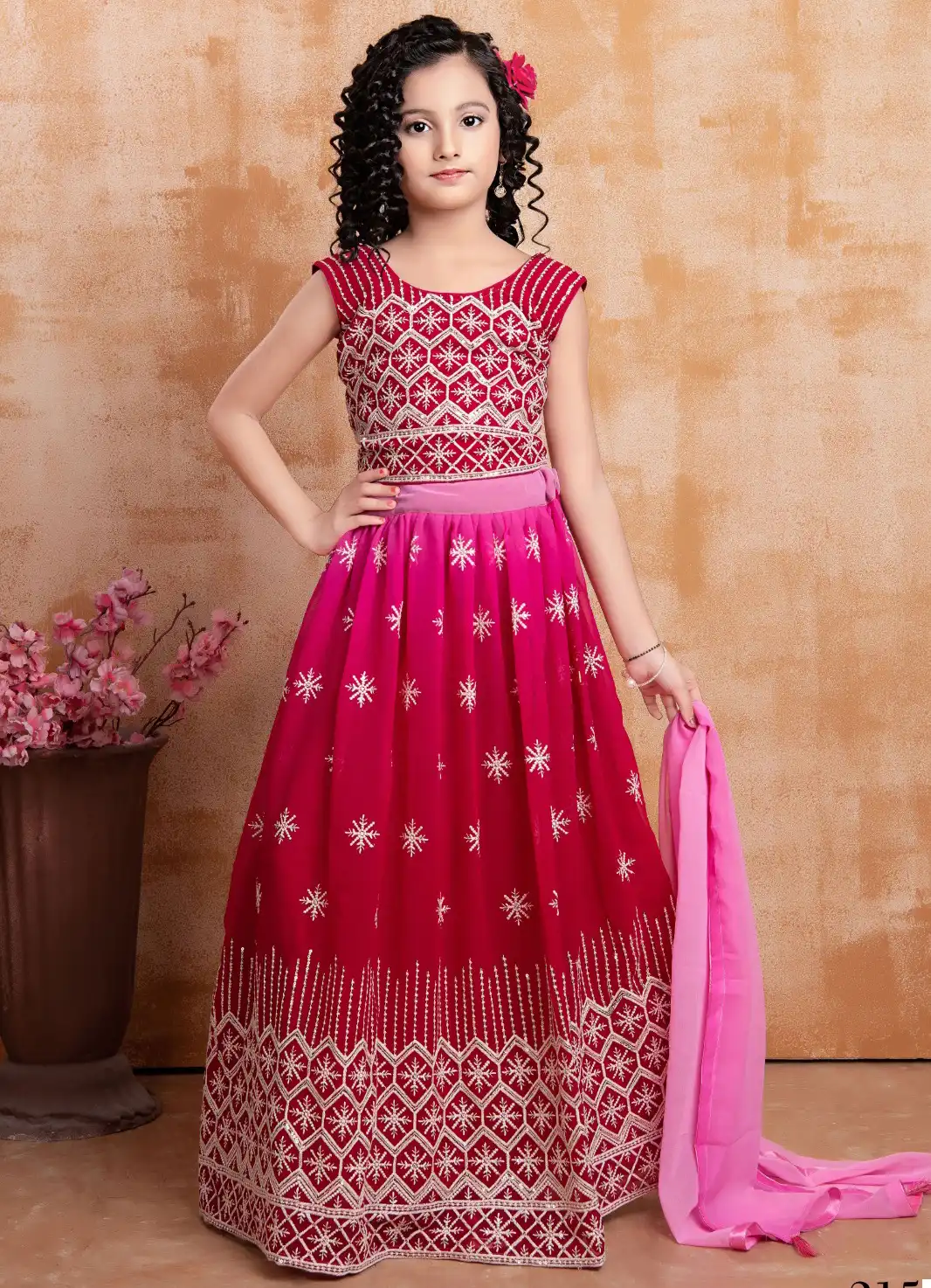 Alka Aaradhna Vol 27 Georgette Wholesale Kid's Wear Lehenga Catalog — Wholesale Lehenga, MPA wholesale from Surat — view 1