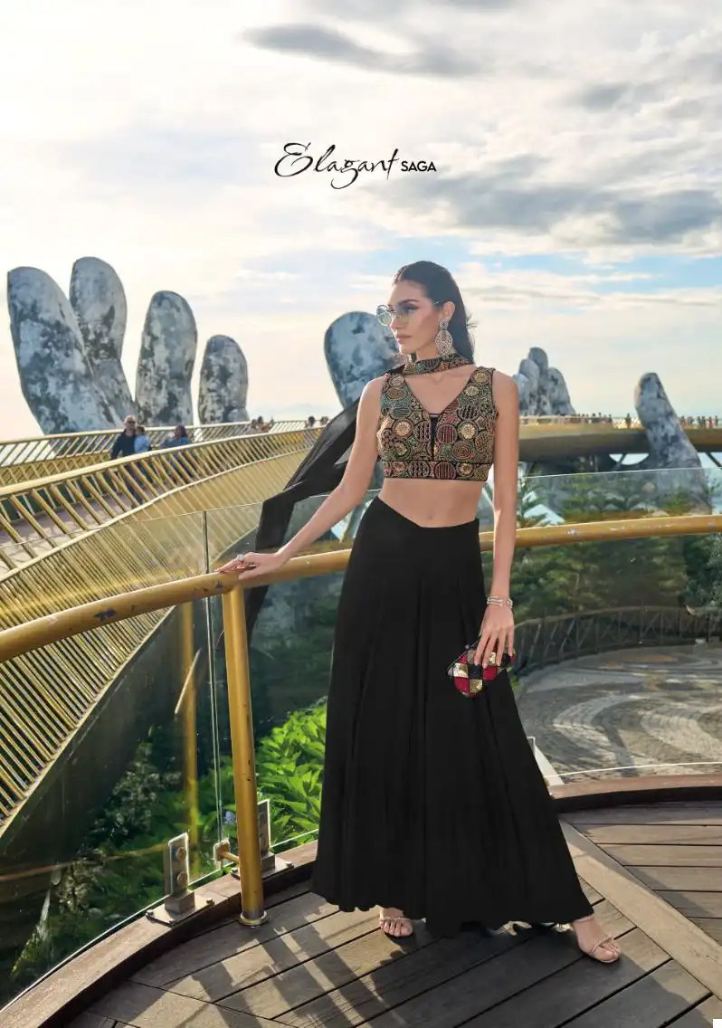 Zaveri Ailis Heavy Chinon Wholesale Designer Western Collection Catalog — Wholesale Lehenga, MPA wholesale from Surat — view 3