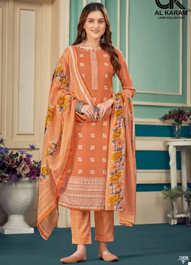 Al Karam Zulekha Pure Soft Cotton Wholesale Pakistani Salwar Suit Catalog