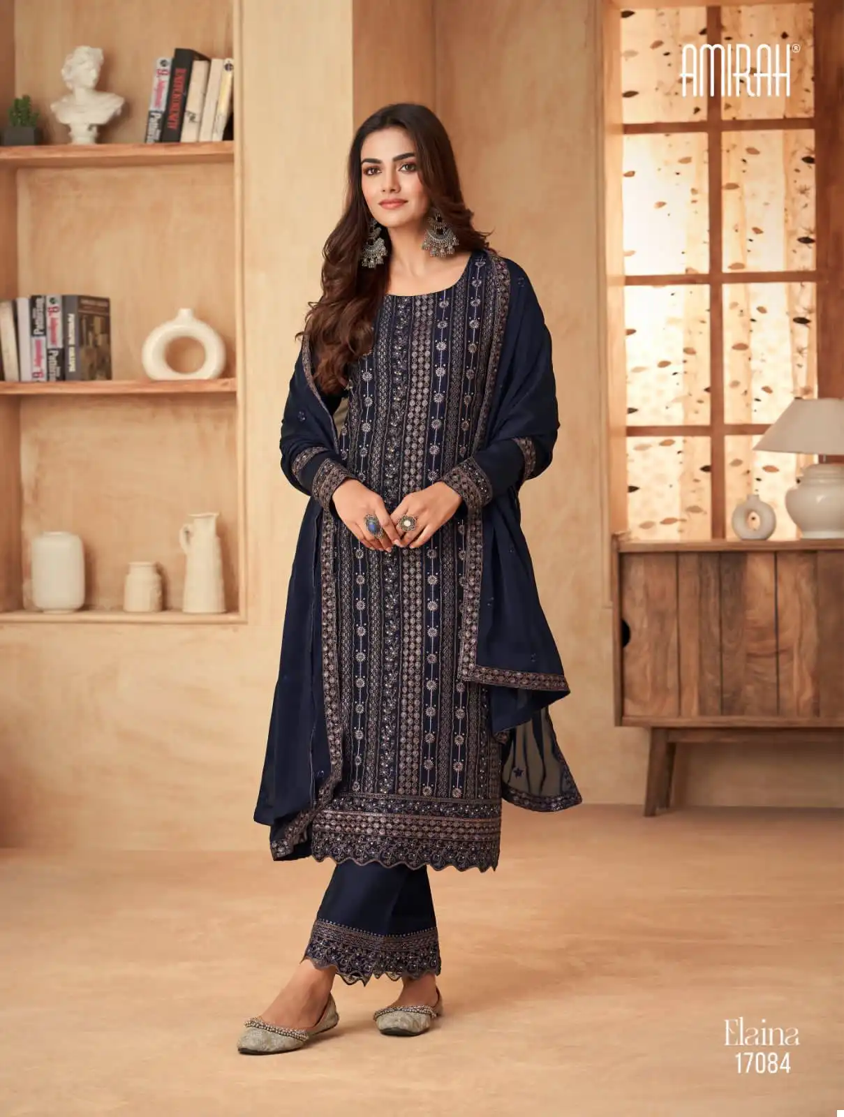 Amirah Elaina Black Rangoli Silk Wholesale Designer Suits Catalog — Wholesale Salwar Suits, MPA wholesale from Surat - Gallery Image 6
