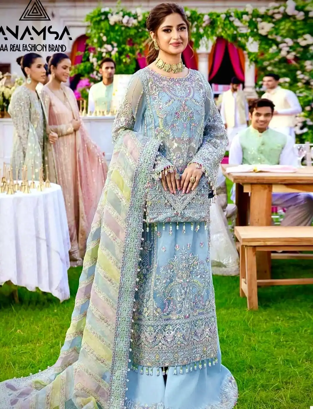 Anamsa 274 Heavy Pure Faux Georgette Wholesale Pakistani Salwar Suit