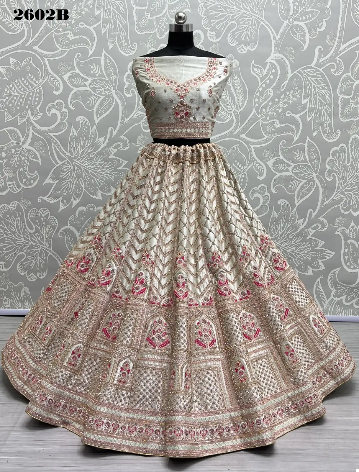 Anjani Art 2602 Velvet Wholesale Bridal Lehenga Choli Catalog — Wholesale Lehenga, MPA wholesale from Surat - Gallery Image 7