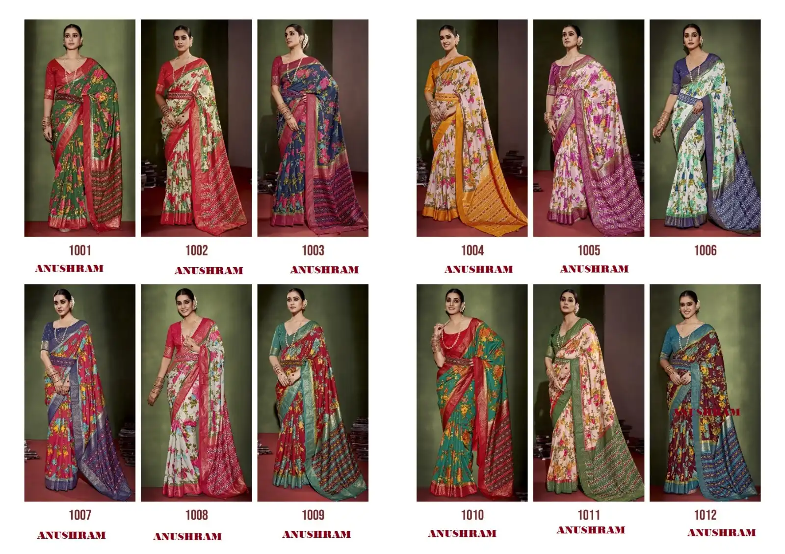Shubh Shree Nushram 1001 To 1012 Fancy Silk Wholesale Occasion Wear Saree Catalog — Wholesale Sarees, MPA wholesale from Surat — view 13