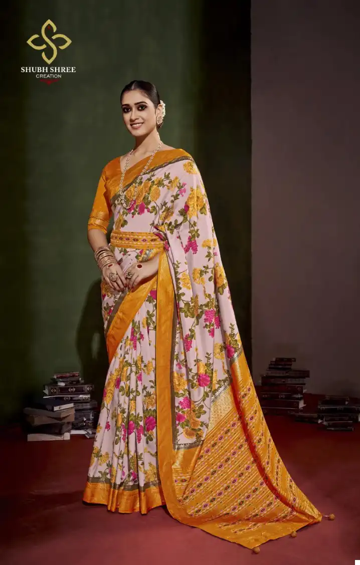 Shubh Shree Nushram 1001 To 1012 Fancy Silk Wholesale Occasion Wear Saree Catalog — Wholesale Sarees, MPA wholesale from Surat - Gallery Image 2