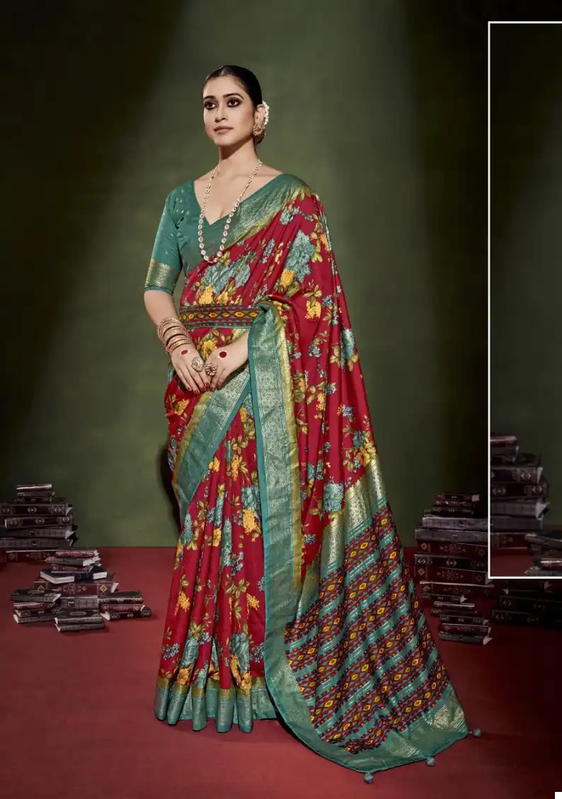 Shubh Shree Nushram 1001 To 1012 Fancy Silk Wholesale Occasion Wear Saree Catalog — Wholesale Sarees, MPA wholesale from Surat - Gallery Image 4