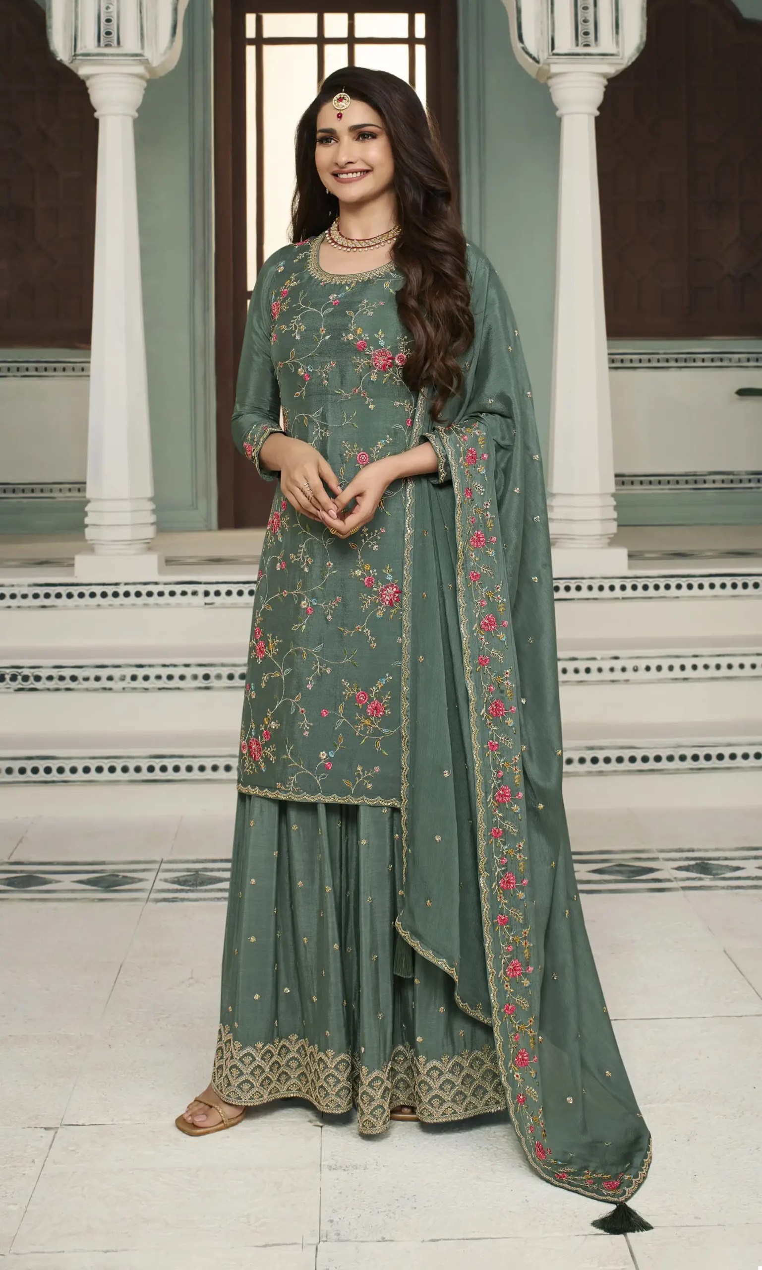 Vinay Fashion Avanti Chinon Wholesale Designer Suit Catalog — Wholesale Salwar Suits, MPA wholesale from Surat - Gallery Image 6