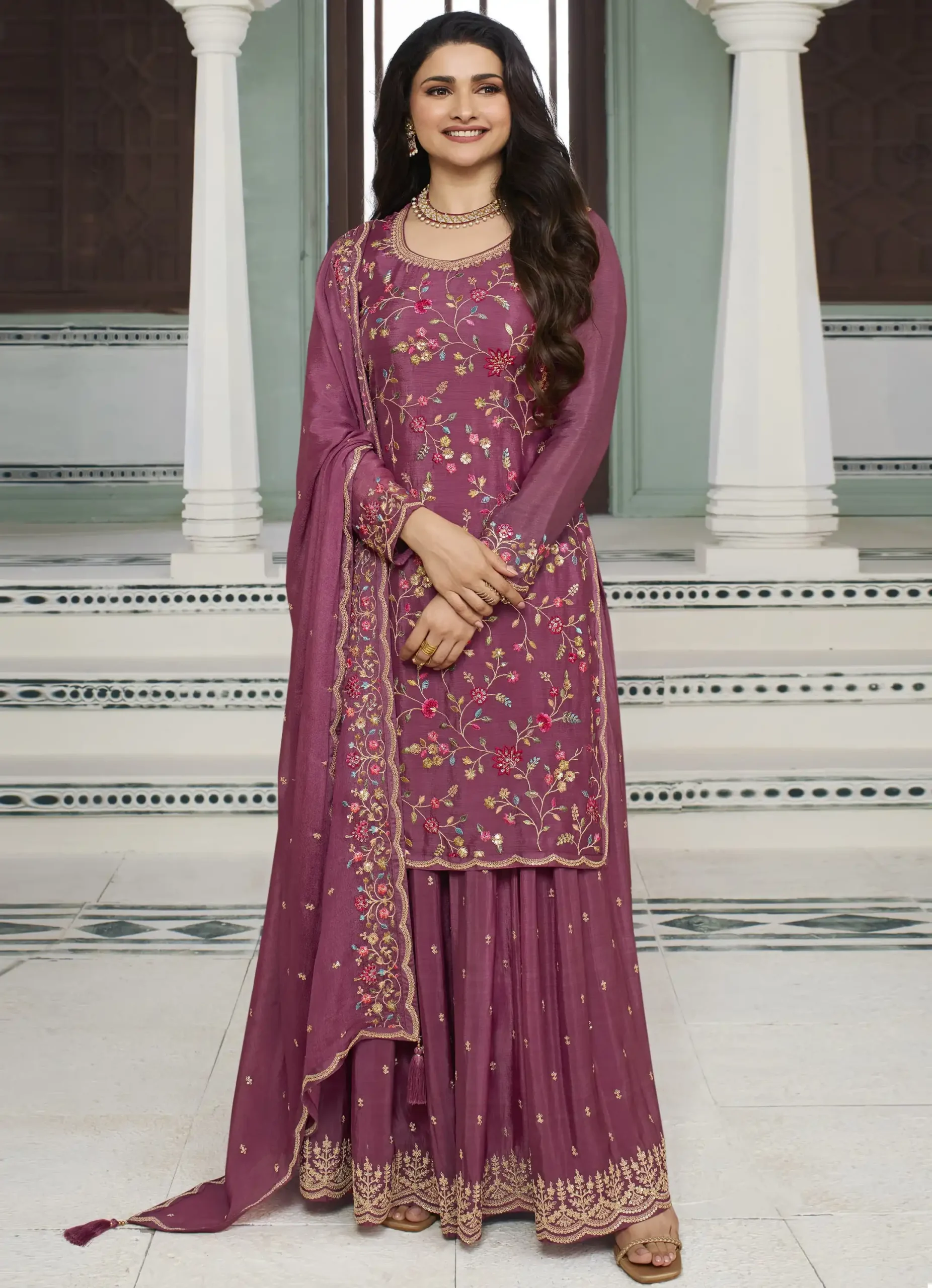 Vinay Fashion Avanti Chinon Wholesale Designer Suit Catalog — Wholesale Salwar Suits, MPA wholesale from Surat — view 1