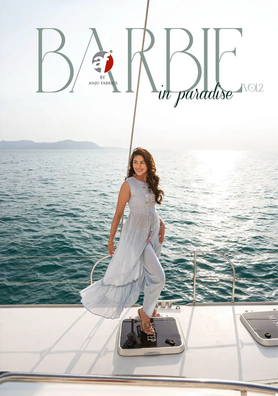 Anju Fabrics Barbie Vol 2 Mal Cotton Wholesale High Slit Kurti With Pant Catalog - Image 4