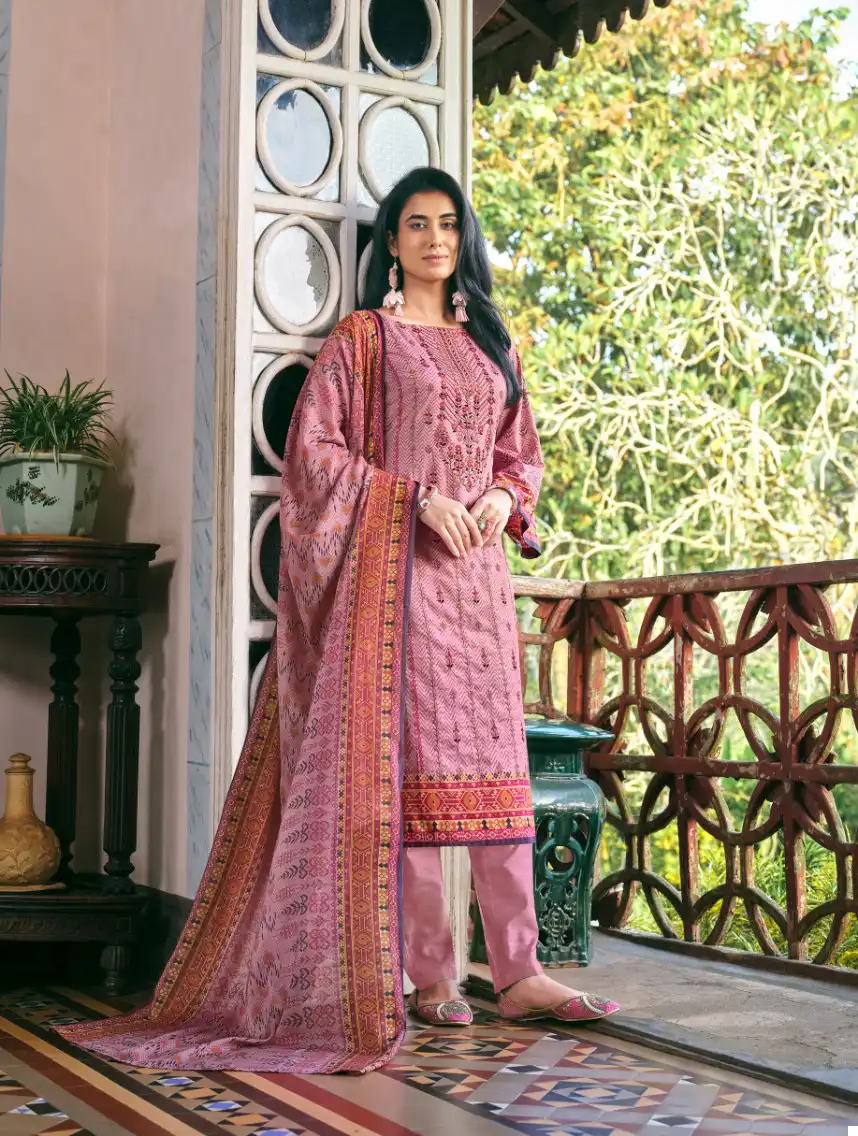 Alok Suits Binsaeed 100% Pure Cotton Wholesale Salwar Suit Catalog — Wholesale Salwar Suits, Alok Suit wholesale from Surat - Gallery Image 6