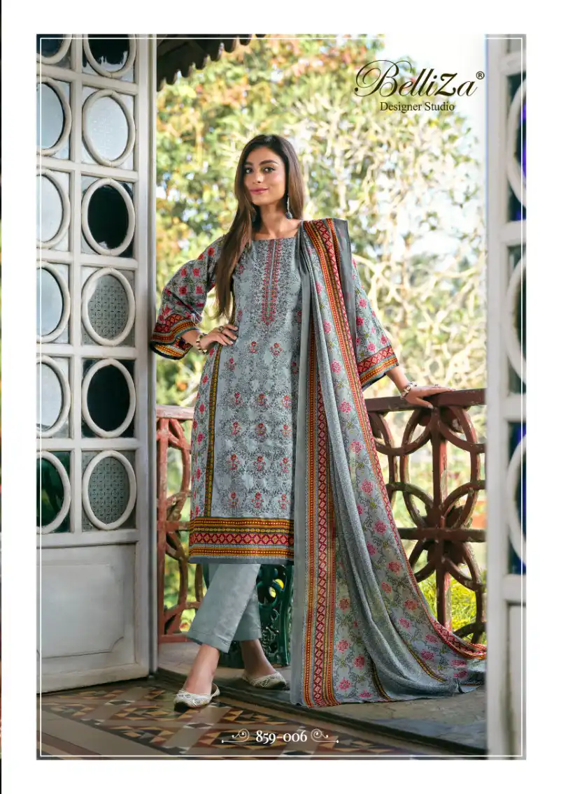 Alok Suits Binsaeed 100% Pure Cotton Wholesale Salwar Suit Catalog — Wholesale Salwar Suits, Alok Suit wholesale from Surat - Gallery Image 8