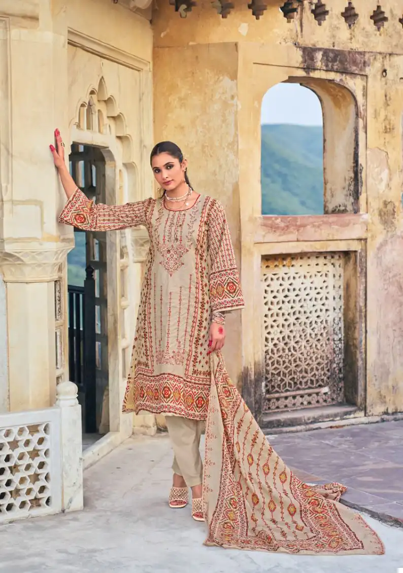 Shree Fabs Bin Saeed Lawn Collection Vol 8 Pure Cotton Lawn Wholesale Pakistani Salwar Suit Catalog - Image 3