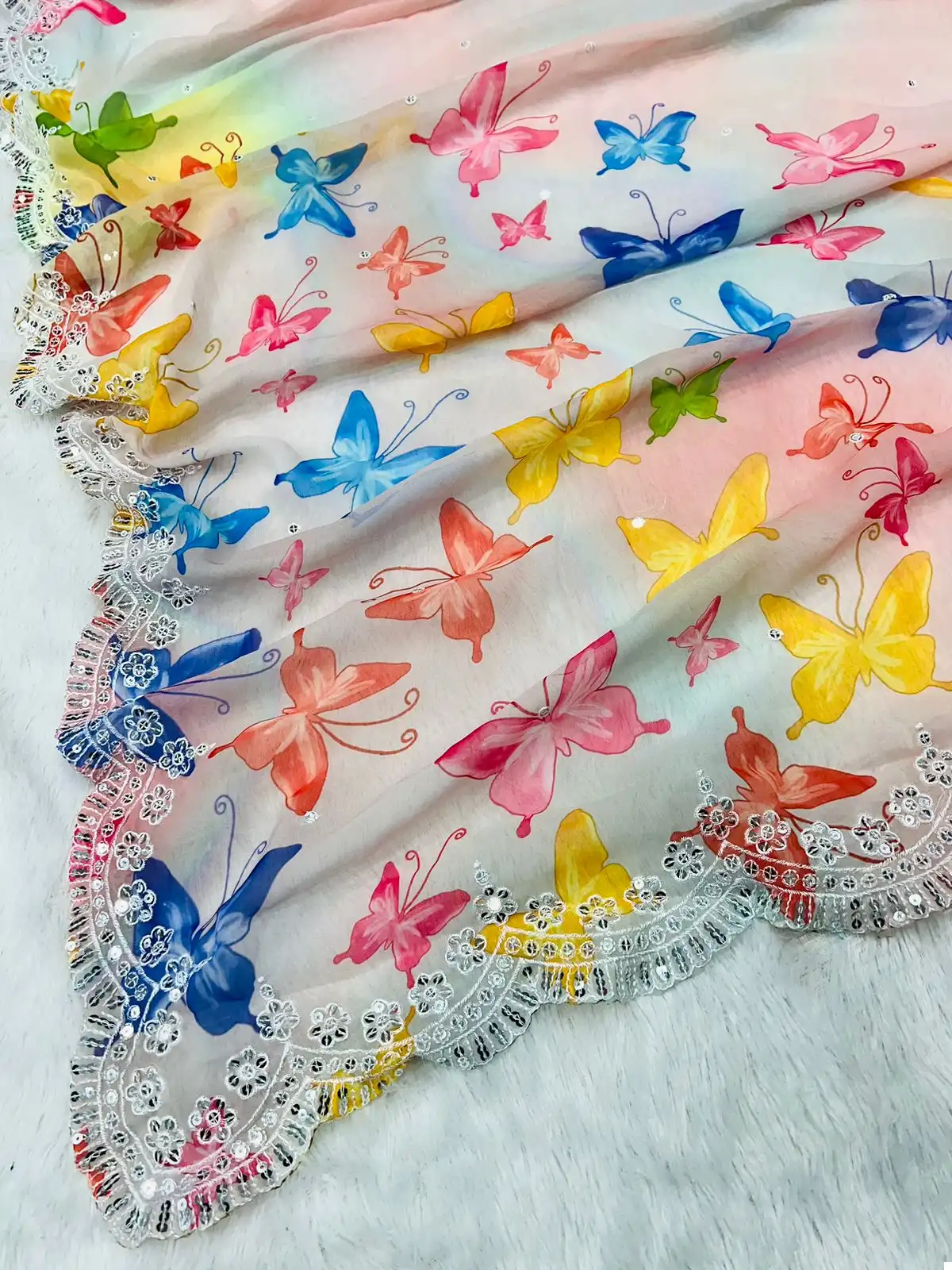 Vardan Ethnic BT-1177 Georgette Wholesale Designer Saree - Image 3