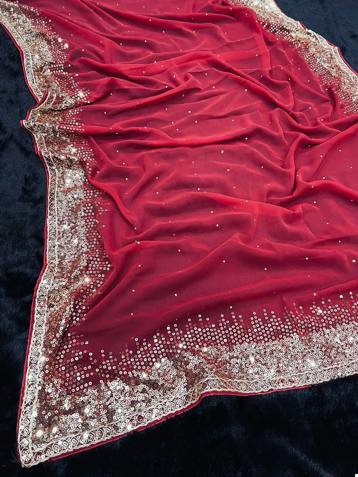 Vardan Ethnic Bt 3054 Georgette Wholesale Fancy Sarees Catalog — Wholesale Sarees, MPA wholesale from Surat - Gallery Image 2