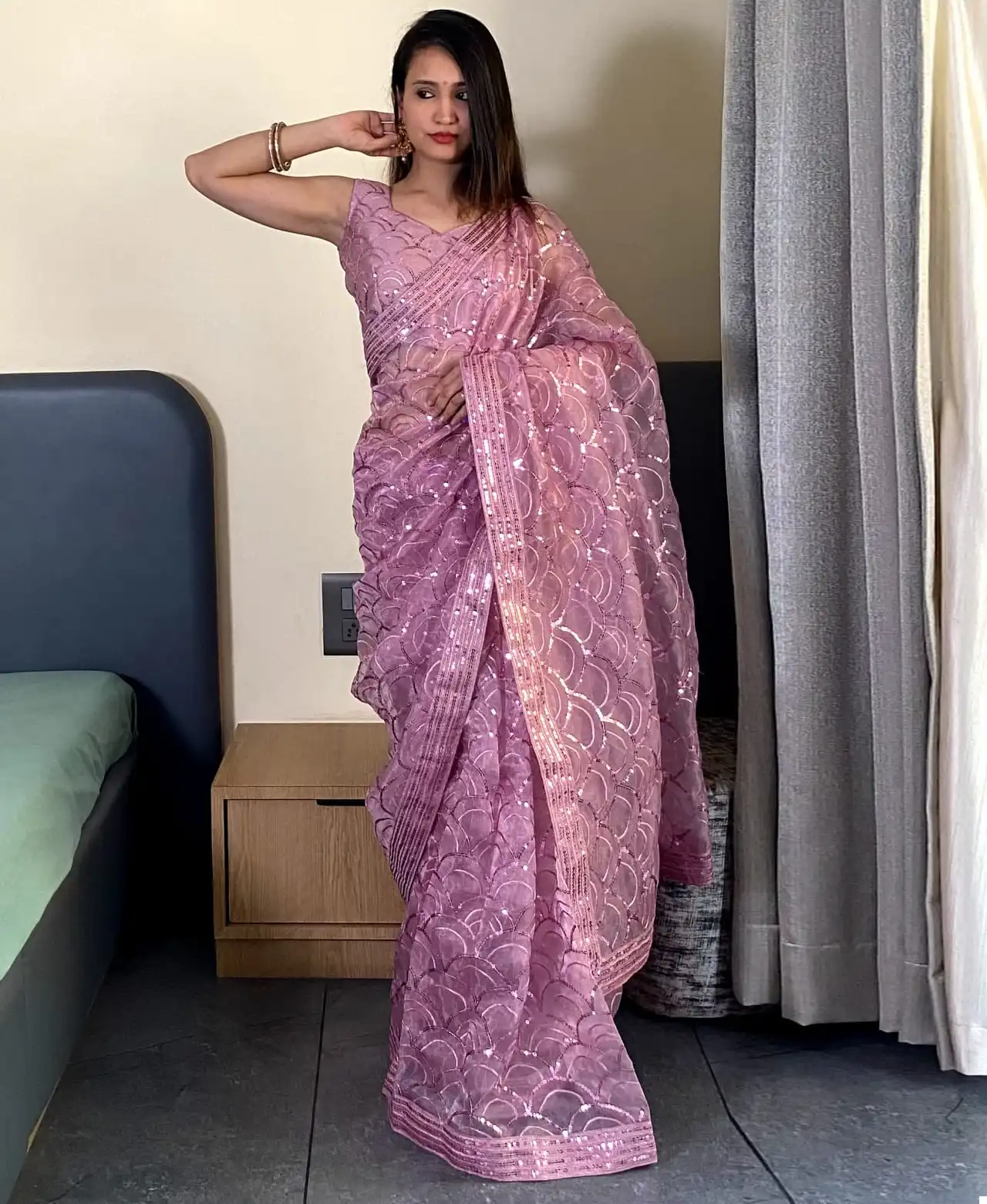 BT-3081 Organza Silk Wholesale Fancy Sarees Catalog — Wholesale Sarees, MPA wholesale from Surat — view 1