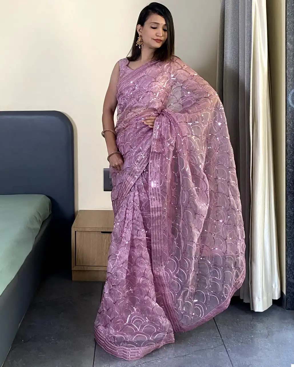 BT-3081 Organza Silk Wholesale Fancy Sarees Catalog — Wholesale Sarees, MPA wholesale from Surat — view 2