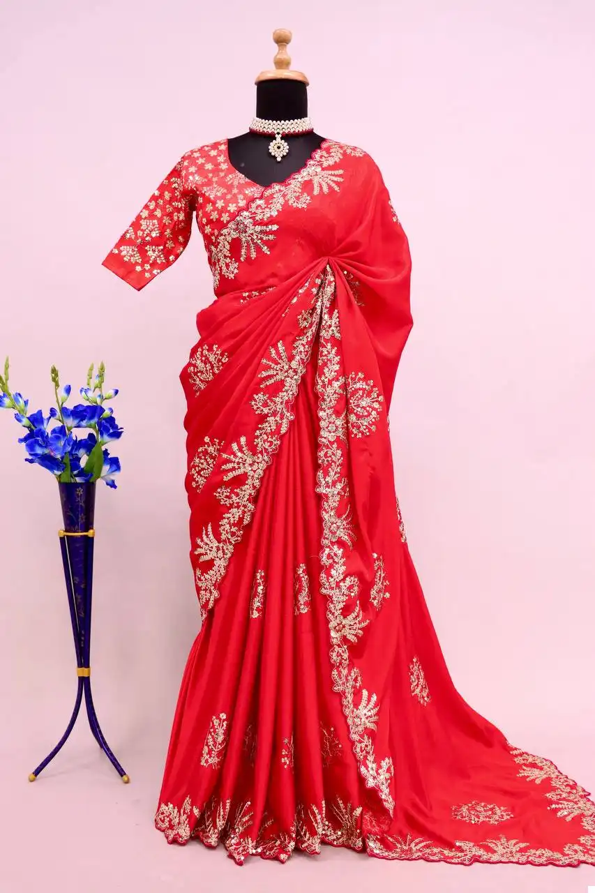 Vardan Ethnic Bt 3082 Chinon Silk Wholesale Fancy Sarees Catalog — Wholesale Sarees, MPA wholesale from Surat — view 3