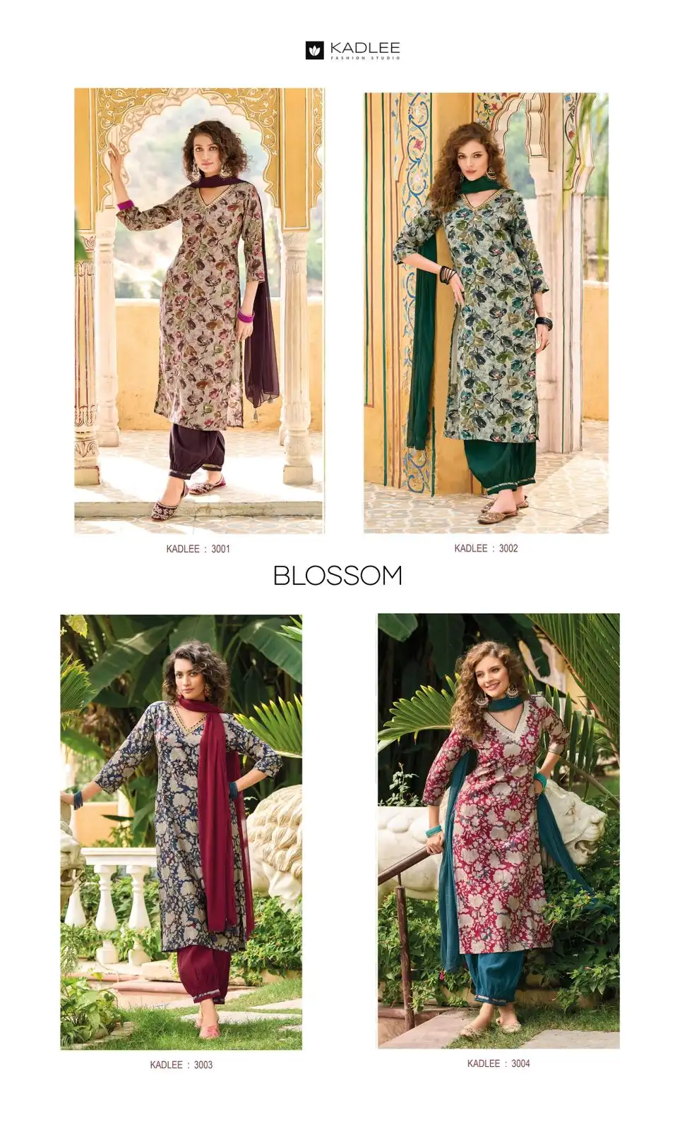 Kadlee Blossom Modal Print Wholesale Readymade Salwar Suit Catalog — Wholesale Salwar Suits, Kadlee Fashion Studio wholesale from Surat — view 4