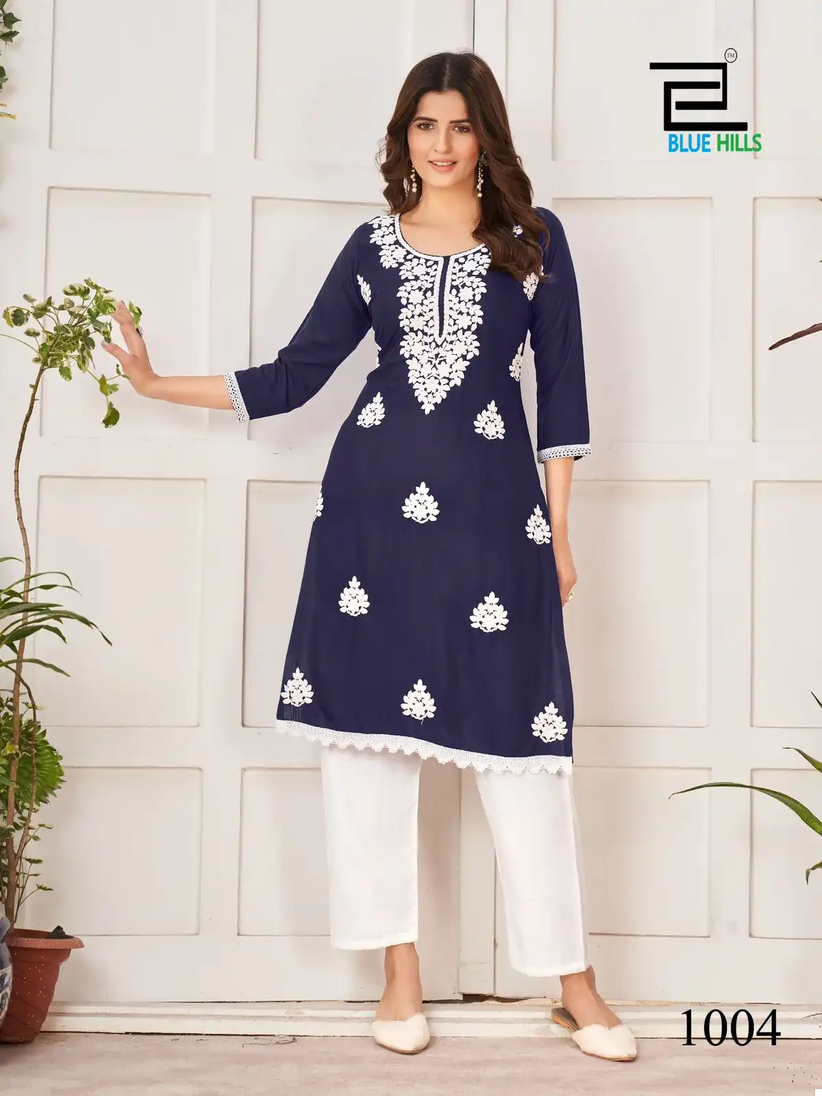 Blue Hills Nawab Rayon Wholesale Designer Fancy Kurtis Catalog — Wholesale Kurtis, Blue Hills wholesale from Surat - Gallery Image 6