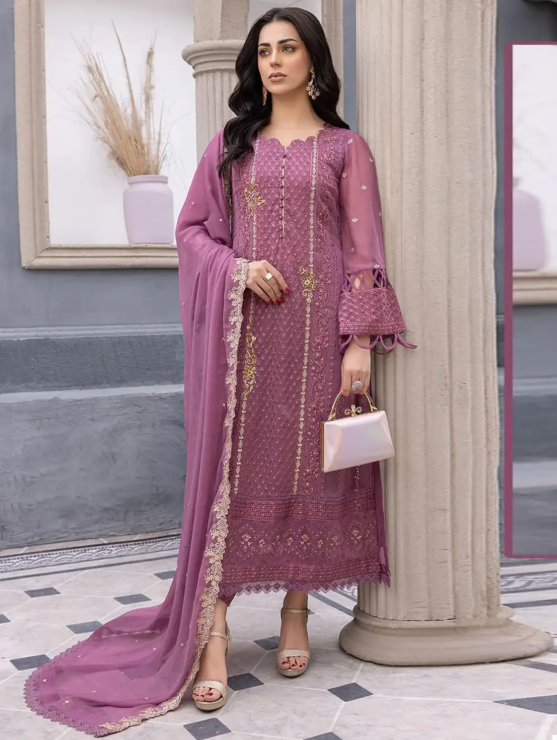 Fepic C 1586 Georgette Wholesale Designer Pakistani Salwar Suit Catalog — Wholesale Salwar Suits, MPA wholesale from Surat — view 1