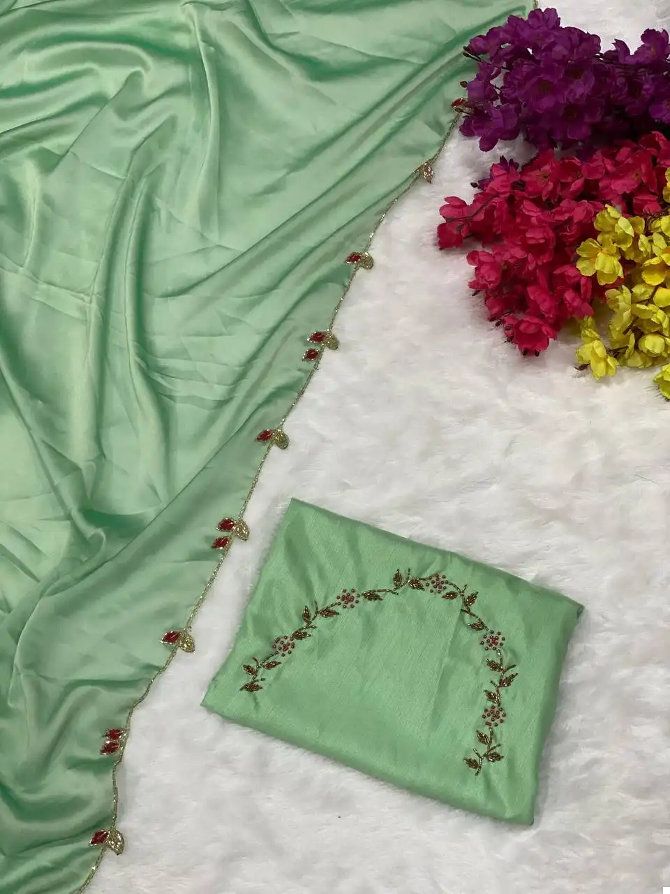 VE Chocolate Lady Heavy Rangoli Silk Wholesale Fancy Saree Catalog — Wholesale Sarees, MPA wholesale from Surat - Gallery Image 17