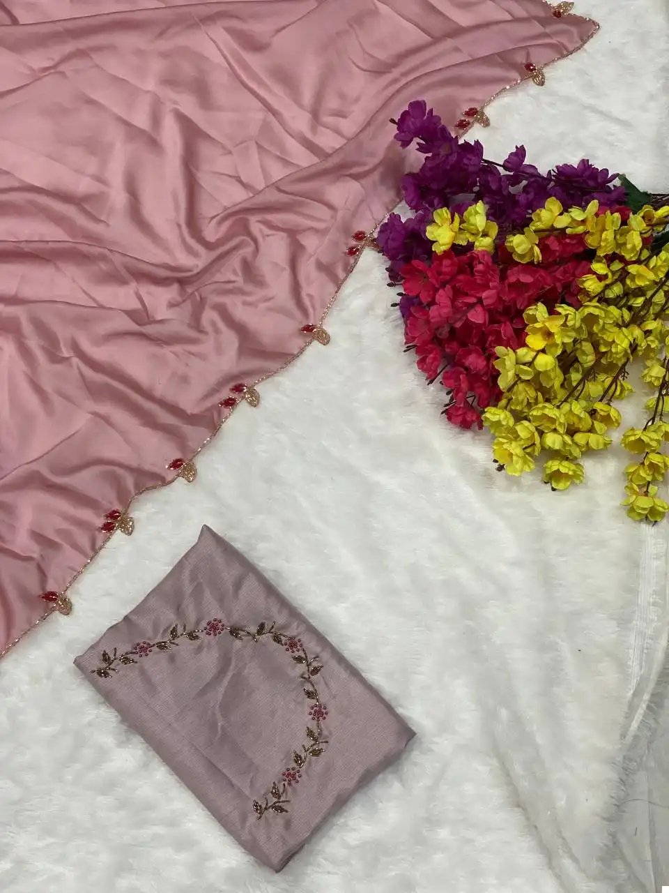 VE Chocolate Lady Heavy Rangoli Silk Wholesale Fancy Saree Catalog — Wholesale Sarees, MPA wholesale from Surat - Gallery Image 12